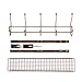 HOMFA Over The Door 5 Hook Organizer Rack With Shelf for Coats, Hats, Robes, Towels (Bronze Finish)