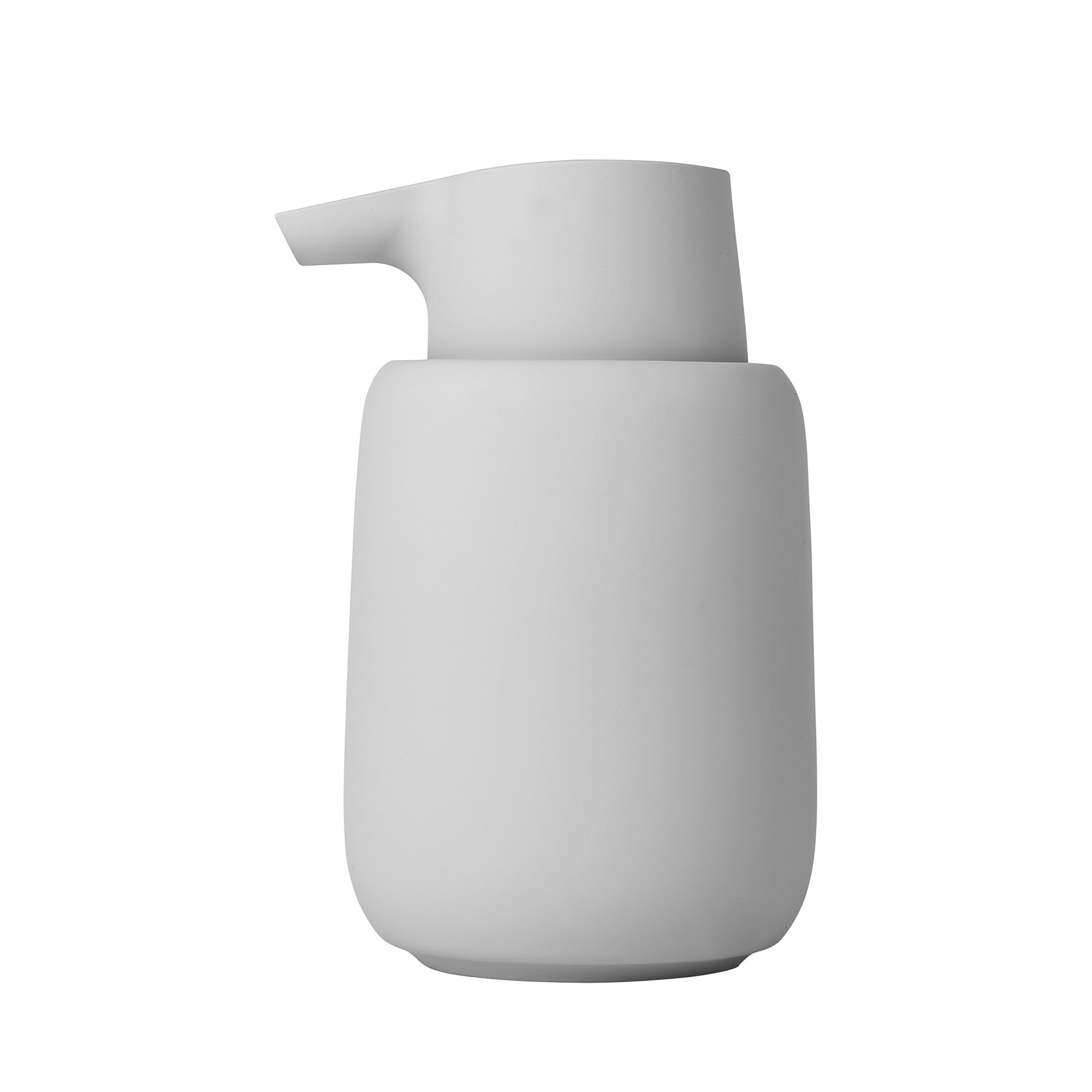 Blomus -SONO Soap Dispenser Made of Ceramic, Microchip, Soap Dispenser, Elegant Look, Matte, Workmanship, Exclusive Bathroom Accessory, H 14 cm, D 9.5 cm, Diameter 8.5, V 0.25 L