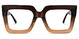 Zeelool Stylish Acetate Thick Oversized Square