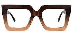 Zeelool Stylish Acetate Thick Oversized Square