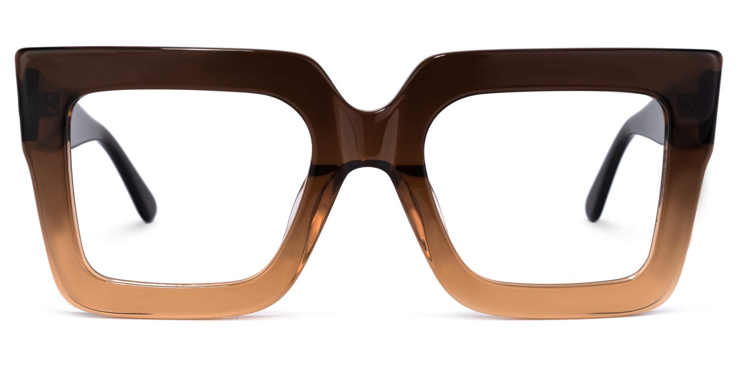 Zeelool Stylish Acetate Thick Oversized Square