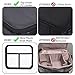 ibeacos Travel Makeup Bag Large Cute Cosmetic Bag for Women Leather Makeup Case Professional Cosmetic Train Case Organizer with Adjustable Dividers for Cosmetics Make Up Tools Toiletry Jewelry,Black