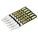 Kicty White Liquid Chalk Marker Pen – 6 PCS 3mm Erasable Ink and Fine Reversible Tip Perfect for Kitchen Chalkboard Paint Menu Windows