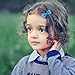 Shemay 20 Pairs Tiny 2 inches Hair Bows Fully Covered Hair Clips for Baby Girls Toddlers Infants