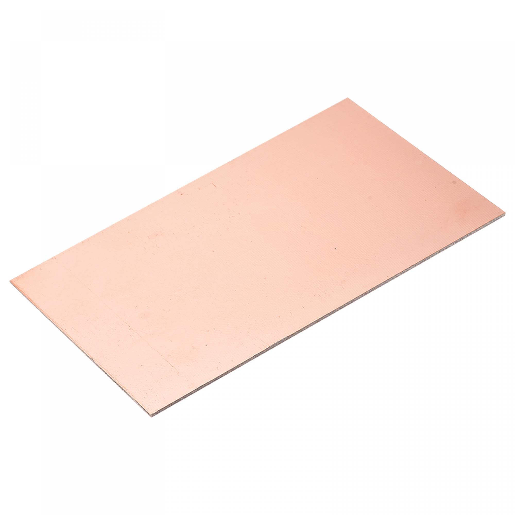 sourcing map PCB Copper Clad Board Laminate 150mm x 100mm x 2mm FR4 Glass Fiber Double-Sided for Circuit Projects