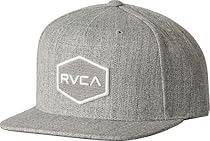 RVCA Men's Commonwealth Snapbac, Grey Heather, One Size