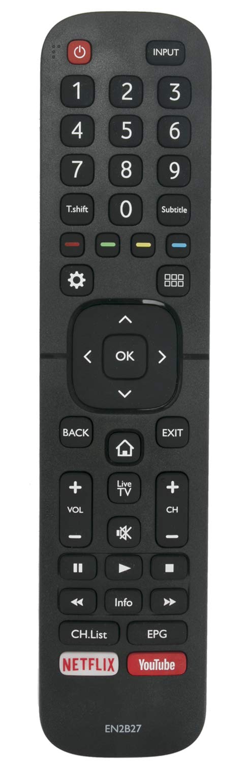 ALLIMITY EN2B27 Remote Control Replaced for Hisense TV 32K3110W 40K3110PW 50K3110PW 40K321UW 50K321UW 55K321UW