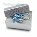 TheDisplayGuys - 25-Pack #11 Cotton Filled Cardboard Paper Jewelry Boxes Gift Case - Silver Foil (2.1