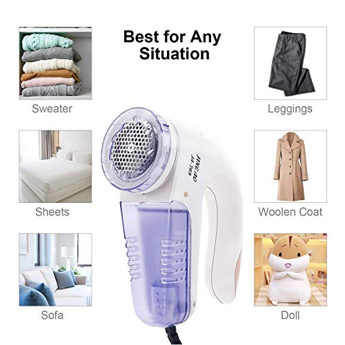 Fabric Shaver- Lint Remover sweater shaver with replace blades and 1 brush Electric Fabric Clothes Shaver Quickly and Effectively Remove Fuzz, Lint - Thumbnail 4