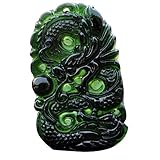 SHZONS Chinese Dragon Jade Necklace Pendant