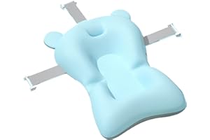 BIGKING Baby Bath Support Cushion, Baby Bath Suspension Pad Prevent Slip Soft Quick Dry Adjustable Lightweight Baby Bath Cushion Pad for Newborn Infant(Stirland)