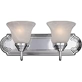 Maxim Lighting 8012MRPC Essentials-2 Light Early American Bath Vanity in Early American style-18 Inches Wide by 7 inches high