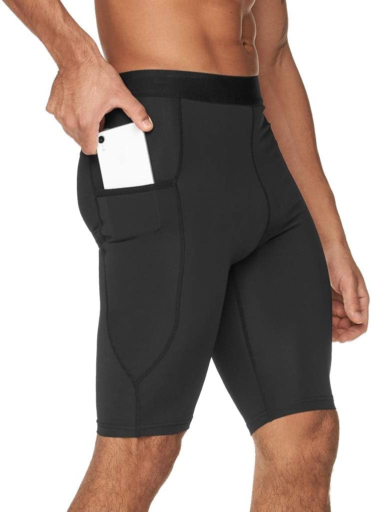 Athletic Compression Shorts, Mens Underwear Shorts Workout Running