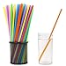 Tomnk 200PCS 10.3 Inch Disposable Color Drinking Straws Plastic Straws