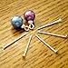 400pcs Mix Silver/Gold Plated Head Pins 3/4
