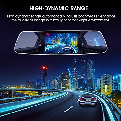 SUAOKI 1080p Full-HD Car DVR With HD Rear-View Camera for Parking Assistance Comes With Crisp 5-Inch Touch Screen Display Supports G-Sensor, Loop Recording, 128GB Storage Room(SD Card Not Included) - Thumbnail 2
