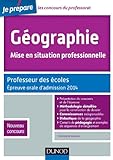 Géographie, Mise en situation professionnelle - Admission 2014 - Professeur des écoles - Nv concou by
