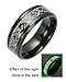 Tanyoyo Luminou Black Celtic Dragon Rings For Men Women stainless steel Wedding Band Jewelry (14)