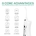 VOYOR Water Flosser Oral Irrigator Cordless Rechargeable Dental Water Jet Flosser with 3 Working Modes, IPX7 Waterproof for Teeth, Brace, Bridges Care WF200 (Gray)