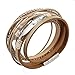 GelConnie Wrap Leather Bracelets for Women Feather Boho Bracelets Pearl Stacked Bracelet Multi-Layer Bracelets Leather Cuff Bracelet for Women, Big Sister, Mom