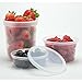 36-Pack 16 oz Plastic Deli Containers with Airtight Lids,Microwave & Dishwasher Safe,Restaurant Deli Cups,Great for Kids Lunch Boxes,21 Day Fix, Portion Control, Baby & Meal Prep Containers BPA Free