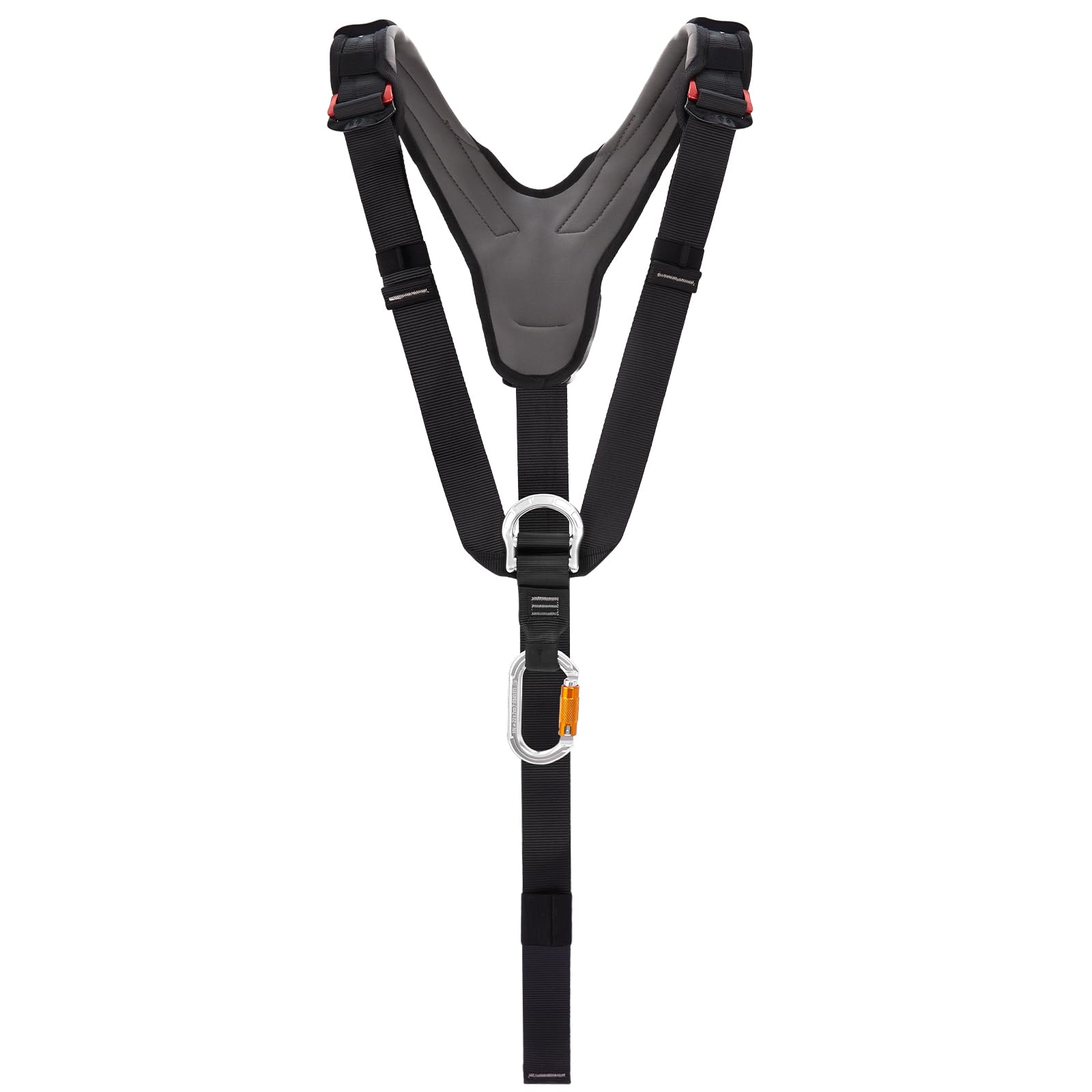 SOB Climbing Harness Shoulder Harness, Adjustable Shoulder Harness with Carabiner, Compatible with Climbing Harnesses