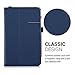 kwmobile Elegant synthetic leather case for Asus Padfone Mini in dark blue with convenient STAND FEATURE