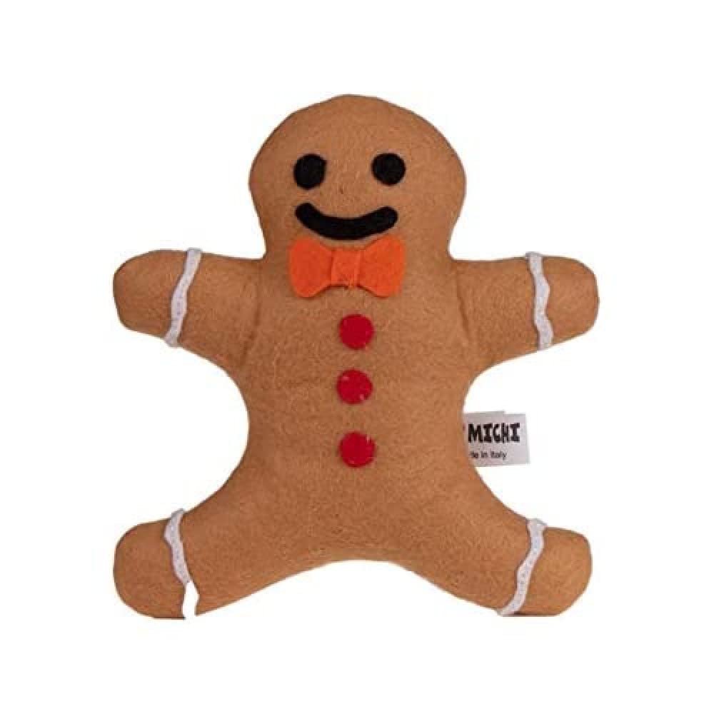 MICHI MICHI-sc88 Gingerbread Man Dog Toy
