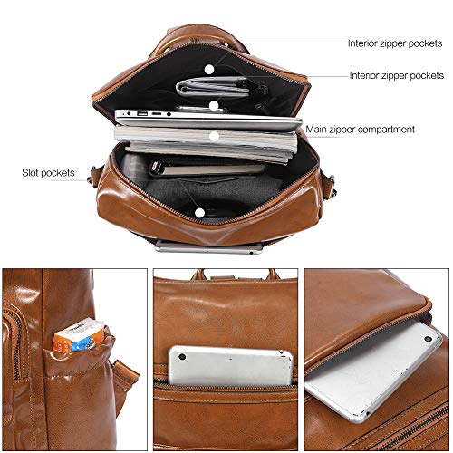 CLUCI Backpack Purse for Women Fashion Leather Designer Travel Large