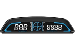 Qfansi Digital GPS Speedometer Universal Head Up Display for Car Large LCD Display HUD Gauge with MPH Speed Fatigued Driving Alert Overspeed Alarm Trip Meter for All Vehicle (G3)