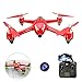 LOHOME B2W Bugs 2 W RC Quadcopter - 2.4GHz 6-Axis Gyro 1080P HD 5G Wifi Camera FPV Drone Remote Control Drone Folding Aircraft - Red
