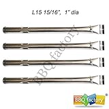 bbq factory JBX721(4-pack) Stainless Steel Burner Replacement for Select Charbroil and Kenmore Gas Grill Models