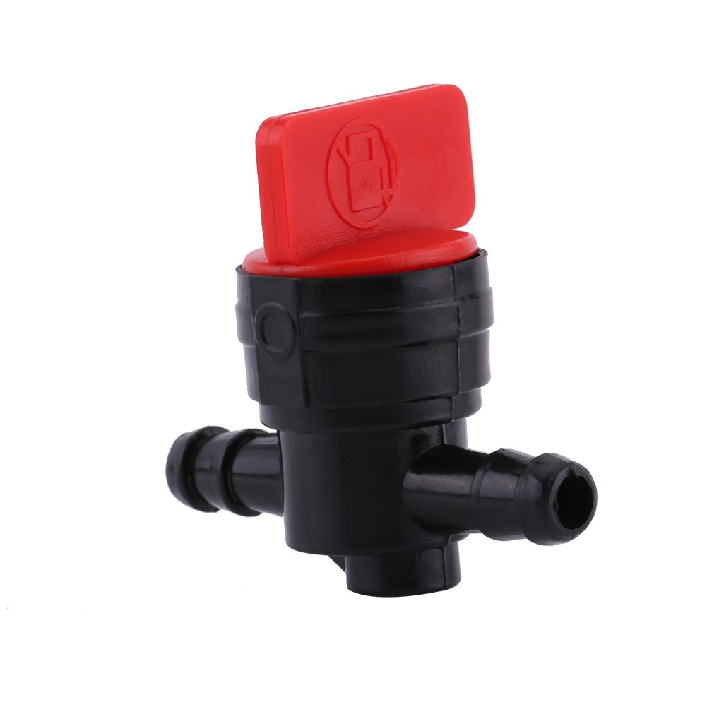 Universal Plastic Motorcycle Fuel Shut Off Valve Petcock 1/4 Inline On/Off Fuel Switch Tap for Moto Pit Motorized Bike with 6mm Pipe Hose
