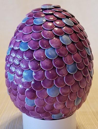 Color Changing Magical 4 inch Dragon Egg Purple Lilac to Light Blue Mermaid / Dinosaur Egg