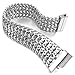 INBLUE Men's Large Stainless Steel Bracelet Link Wrist Silver Tone