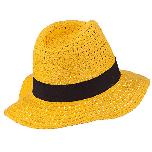 Paper Crushable Panama Hat - Yellow OSFM
