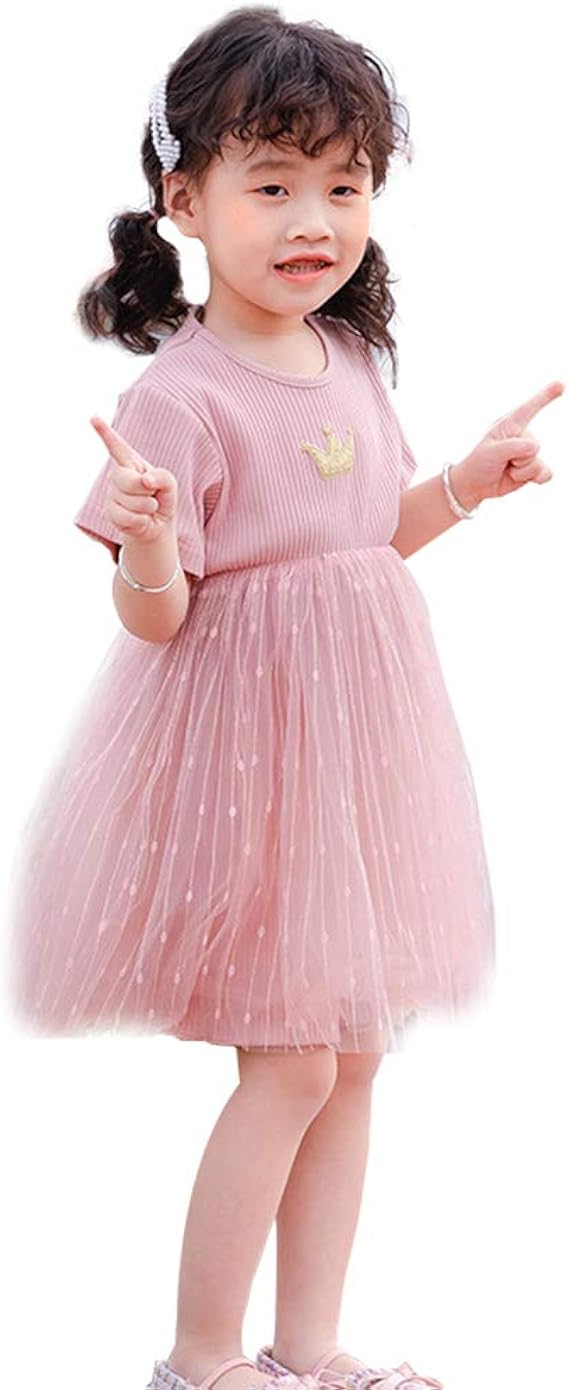 Amazon Mornyray ベビー服 ニットワンピース ドレス 子供用 長袖 チュールドレス 星柄 ふわふわ 女の子 プリンセス 幼児 可愛い 春秋着 おしゃれ 出産祝い 誕生日 フォーマル ワンピース チュニック 通販
