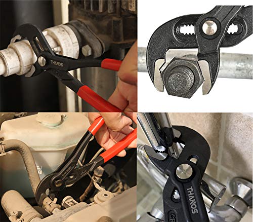 THANOS Tongue and Groove Pliers.Slip Joint Pliers.Water Pump Pliers with Push Button, Quick Adjust Channel Locks Pliers,Plumbing Pliers 10inch