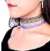 22 PCS Choker Necklace Set with Tattoo Henna Choker Necklaces Ribbon Collar for Girls and Women