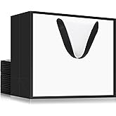 EUSOAR Large Paper Bags with Handle, 20pcs 16"x6"x12" Thank You Gift Paper Wrap Bags with Handles, Retail Shopping Wrapping Bags Sacks for Business, Craft Grocery, Wedding Birthday Party Favors