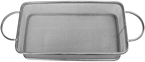 lossomly Kitchen Food Baskets Stainless Steel Snack Multi-functional Fruit Leachate Basket Storage Basket Cooker Accessories, Dishwasher Safety