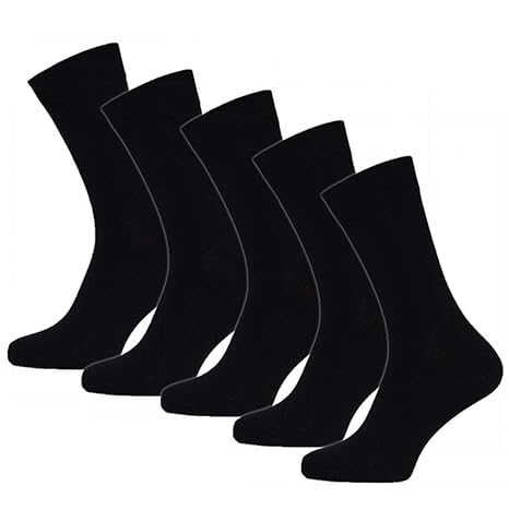 Occulto Herren Business Socken Schwarz | 5 | 10 | 20 Paar Herrensocken | Baumwolle