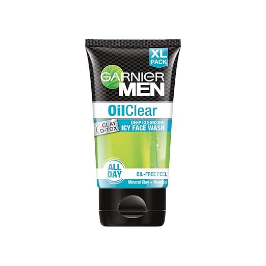 Buy Garnier Men Oil Clear Face Wash Clay DTox Deep Cleansing Icy