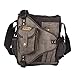 Men Shoulder Bag, Innturt Canvas Messenger Bag, Sling Bag - Crossbody Bag Black