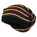Rasta Striped Multi Deep Beanie - Rasta OSFM