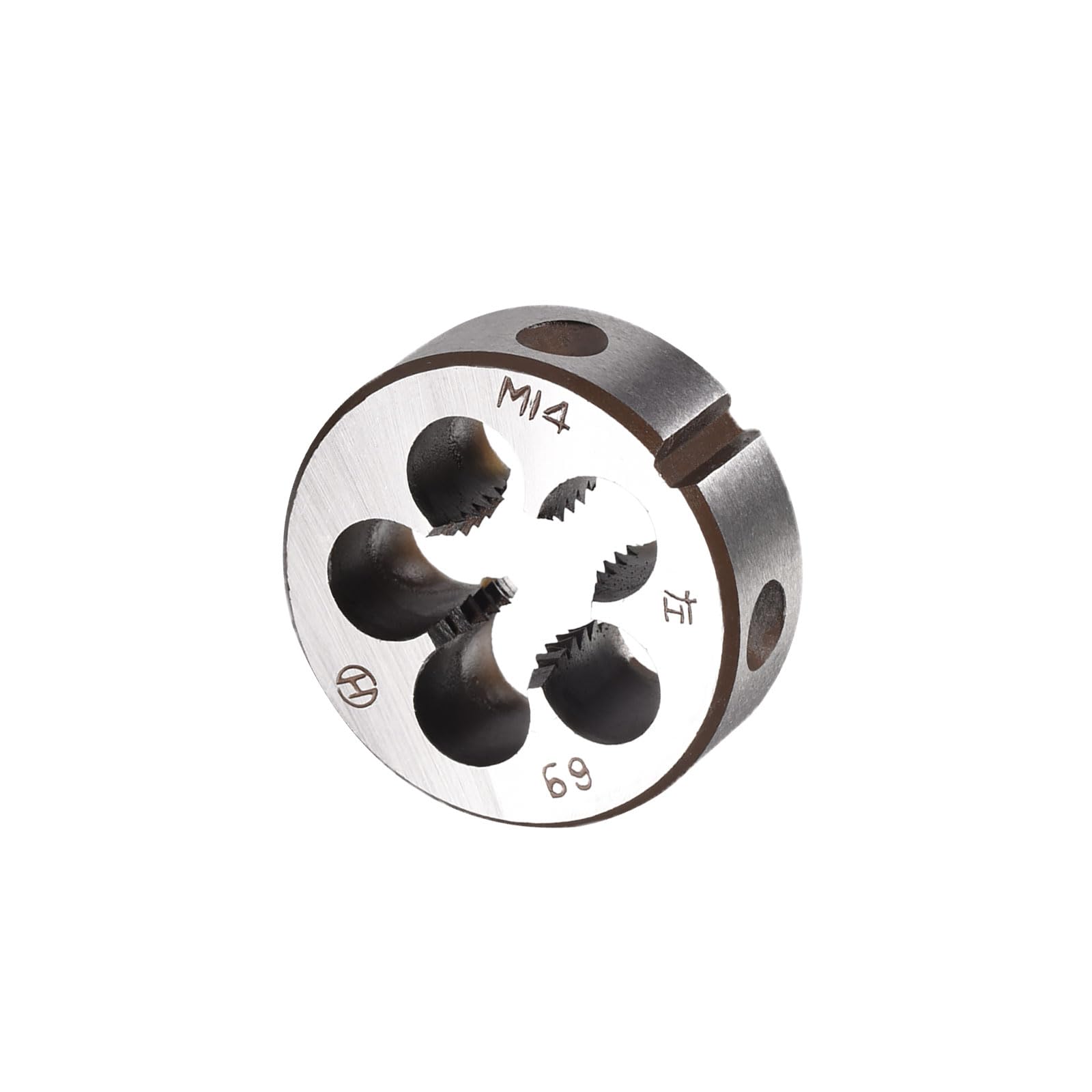 CoCud Metric Adjustable Round Die, M14 X 2.0, Alloy Steel Thread Left Hand Threading Die - (Applications: for Processing External Threads for Metal Plastic)