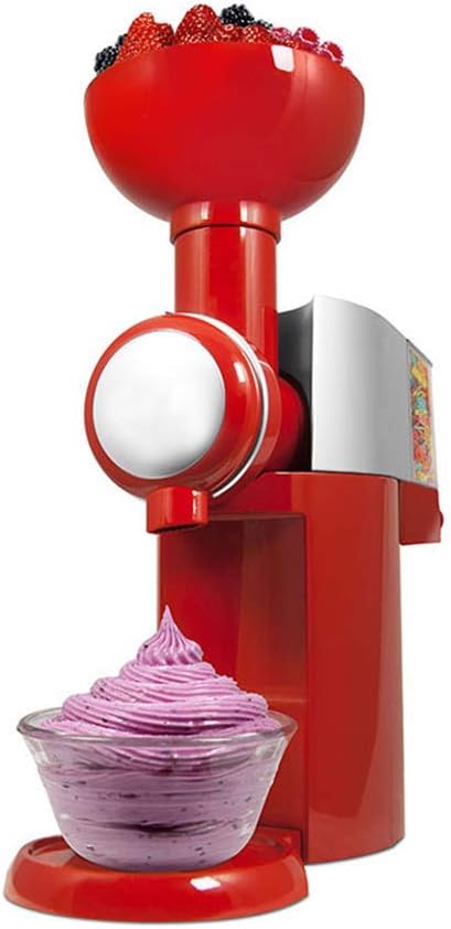 WZB 110V / 220V Ice Cream Maker,Gelato Ice Cream Maker for Kids, Automatic Frozen Yogurt, Soft-Serve Ice Cream, Custard, Sorbet, Dessert Maker for Home,220V