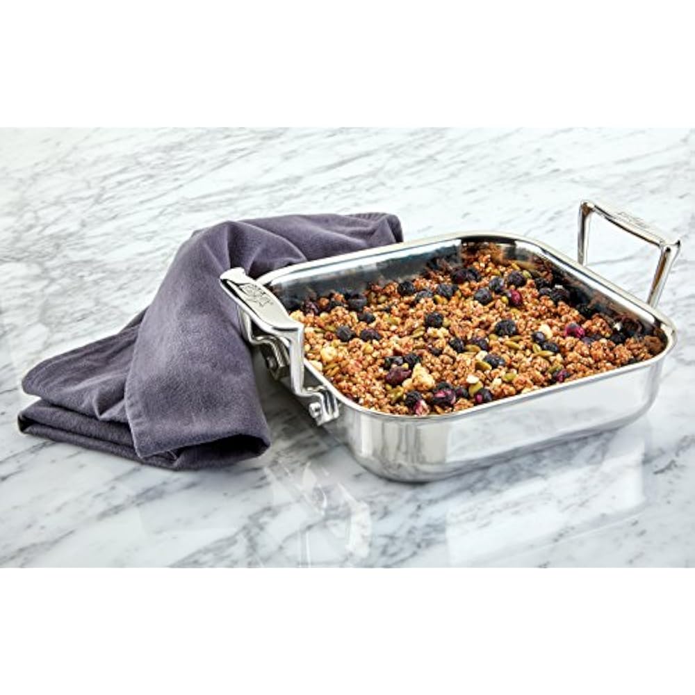 AllClad All Pans E9019464 Gourmet Accessories Stainless Steel Square