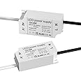 Lustaled 24W LED 12V Power Supply, IP67 Waterproof12 Volt LED Driver 110V AC to 12V DC Constant Voltage Converter 1.5A Transformer Adapter for LED Strip Light Indoor & Outdoor Use (2-Pack)