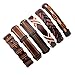 Bogo Arty Multi-style Fashion Leather Bracelet Handmade Braided Wristband Adjustable Unisex Bangles
